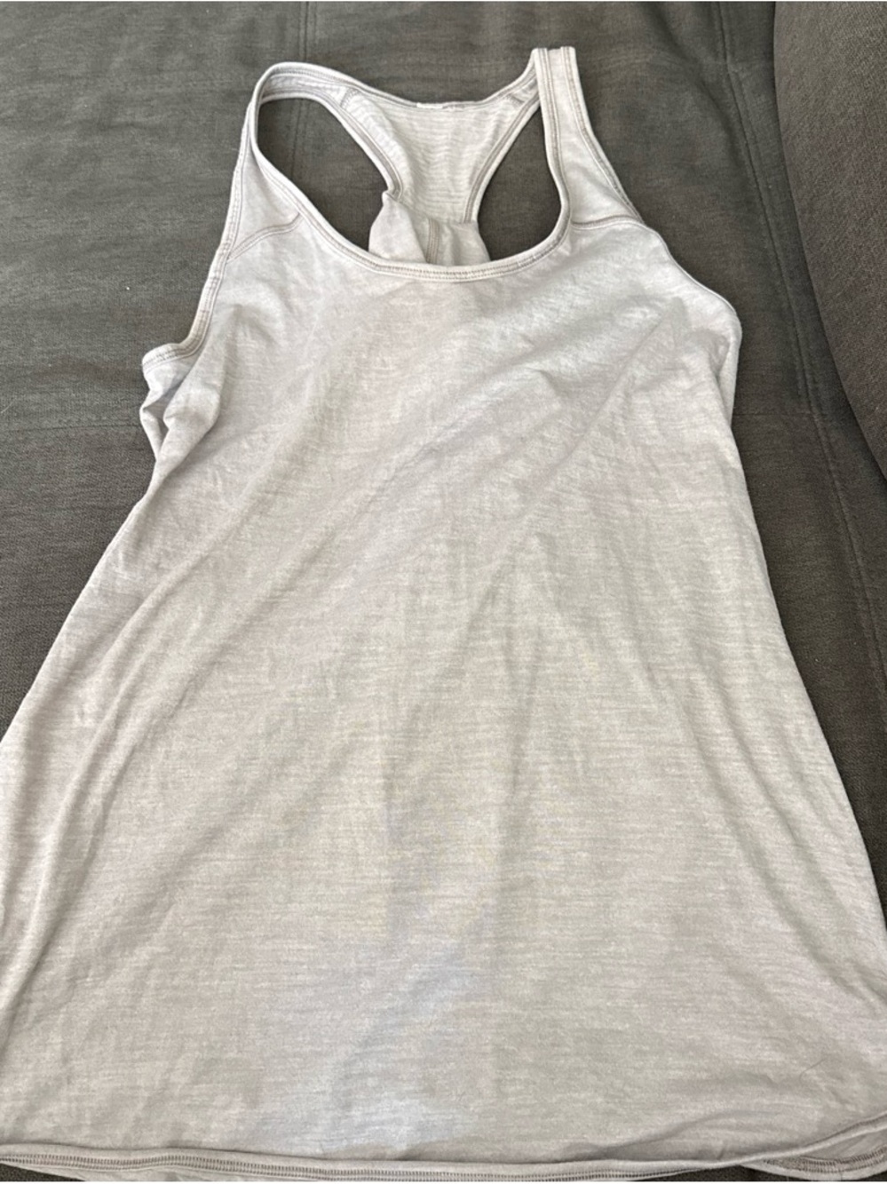 lululemon athletica Light Gray Racerback Tank